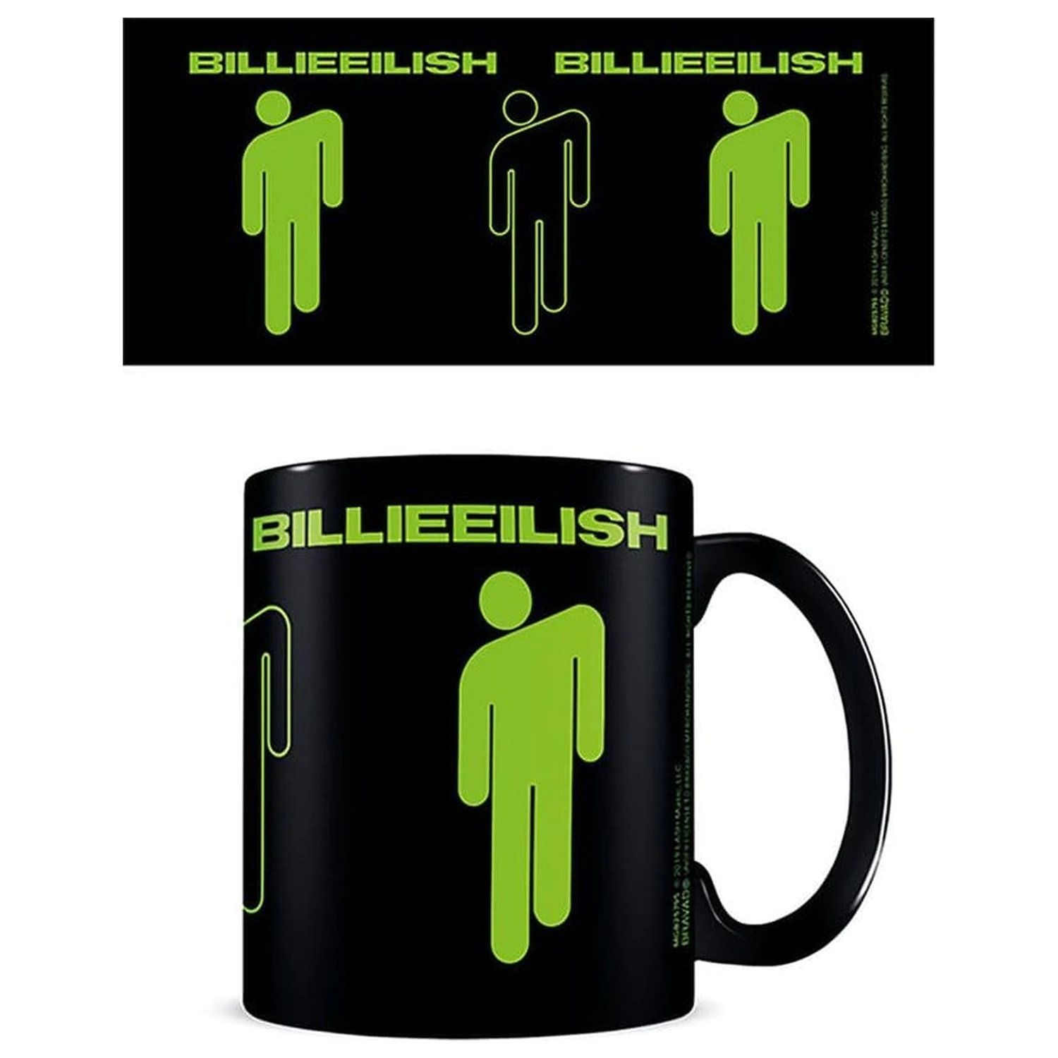 Billie Eilish Tasse Stickman Schwarz Produktfoto