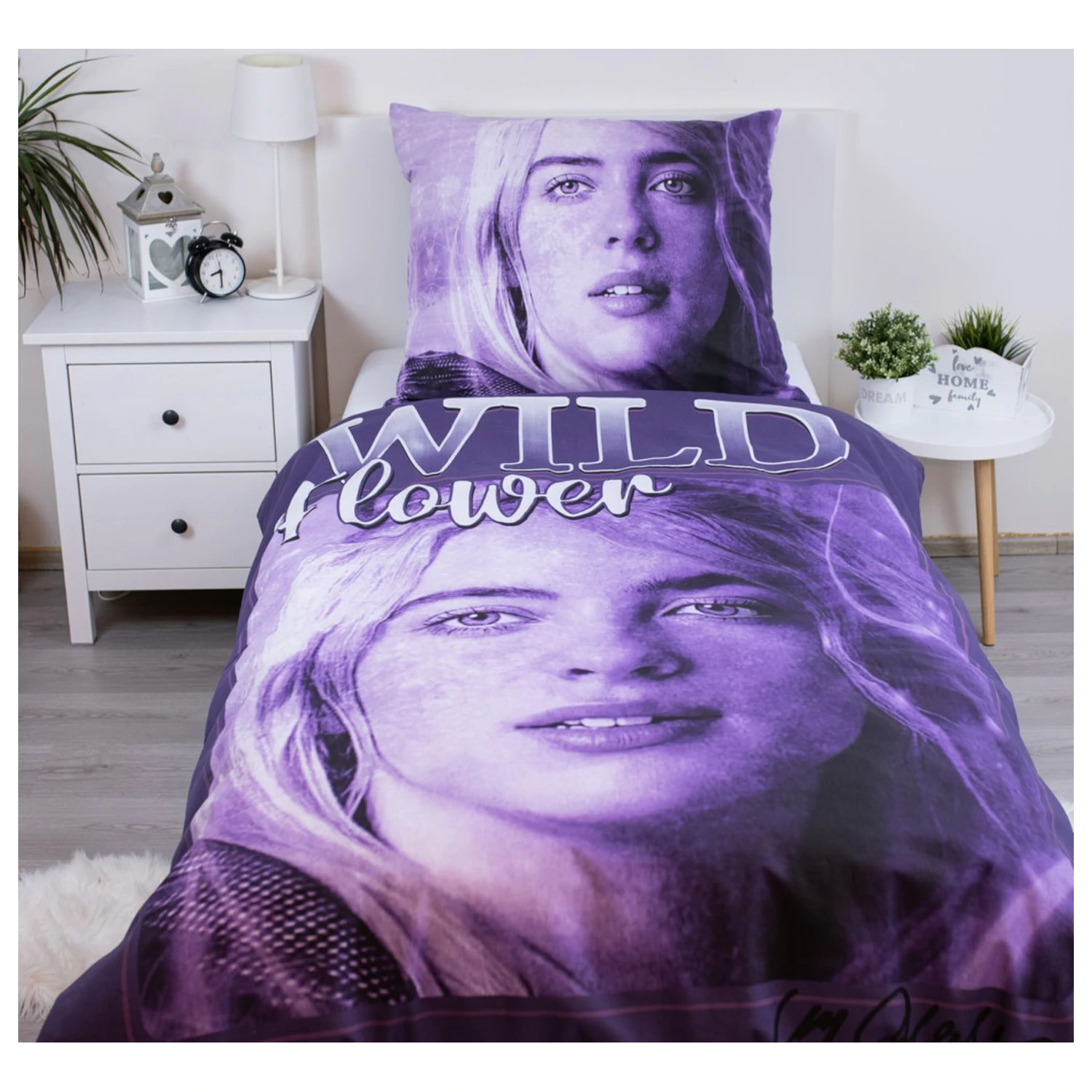 Billie Eilish Wild Flower Bettbezug Produktfoto
