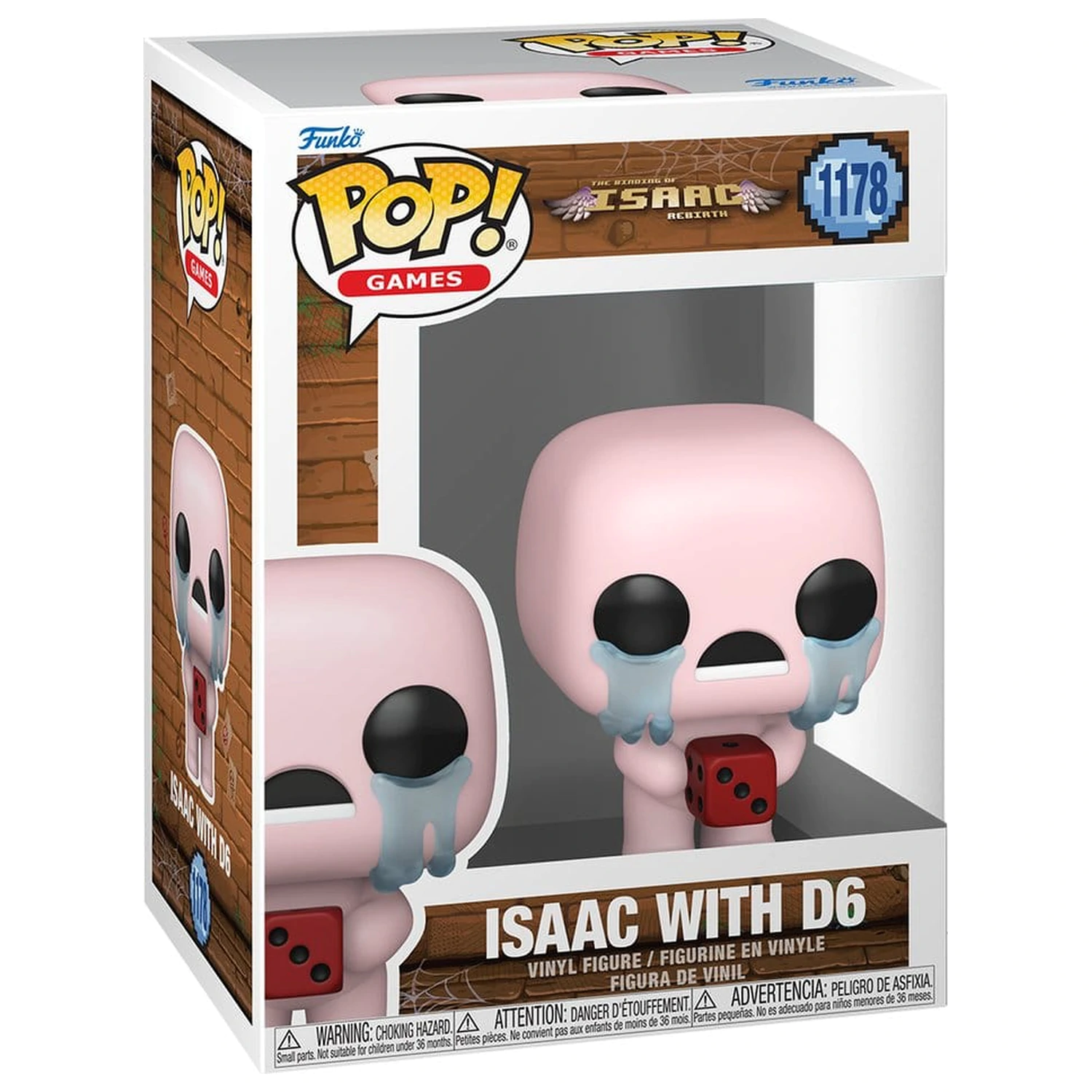 Binding of Isaac Funko POP! Games Vinyl Figur Isaac mit Würfel 9 cm Produktfoto