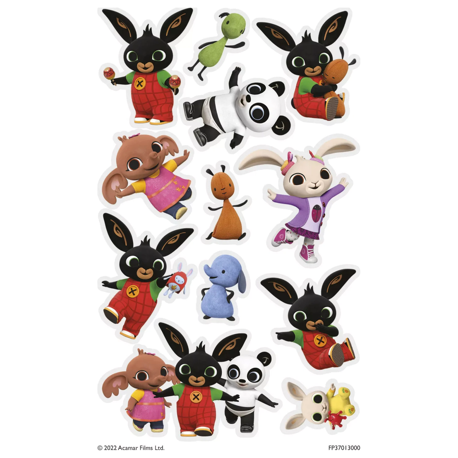 Bing Happy Day Temporäres Tattoo 12er-Pack Produktfoto