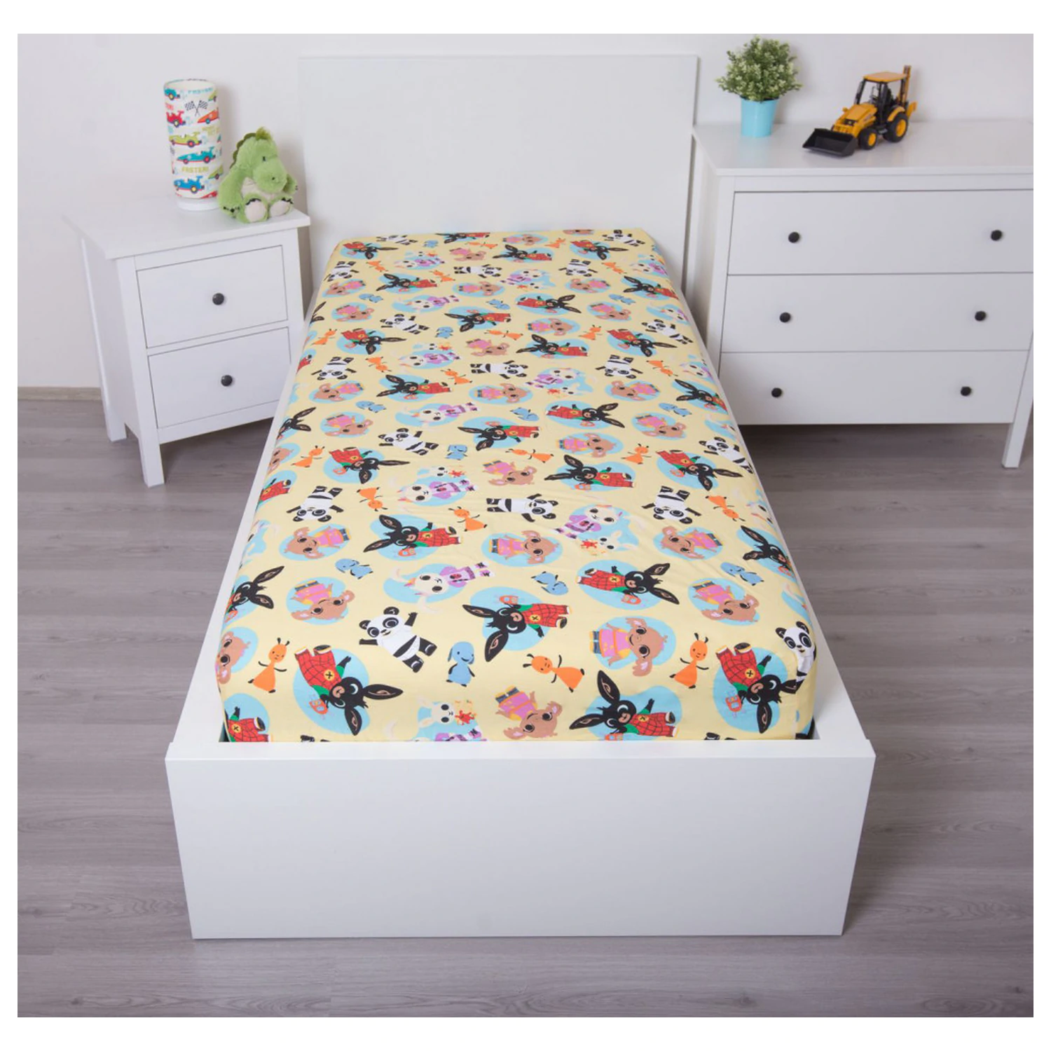 Bing Tiny Town Spannbettlaken 90x200 cm Produktfoto