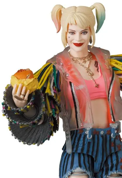 Birds Of Prey MAF EX Actionfigur Harley Quinn Caution Tape Jacket Ver. 15 cm Produktfoto