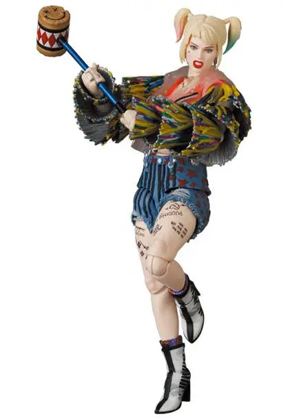 Birds Of Prey MAF EX Actionfigur Harley Quinn Caution Tape Jacket Ver. 15 cm Produktfoto