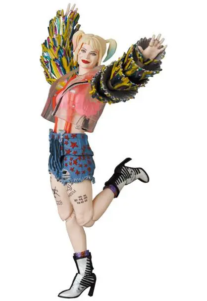 Birds Of Prey MAF EX Actionfigur Harley Quinn Caution Tape Jacket Ver. 15 cm Produktfoto