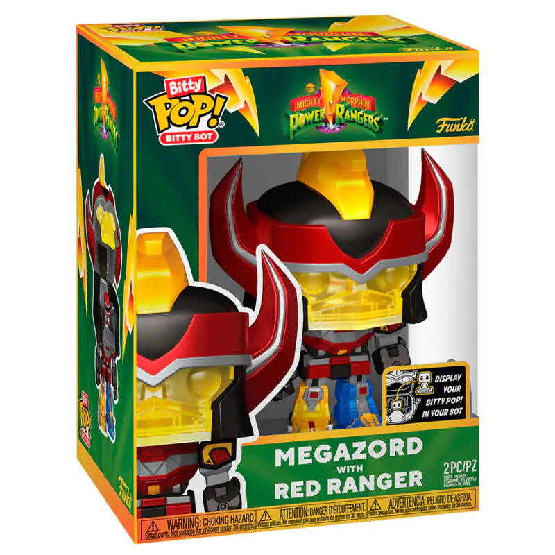 Bitty Bots Figur Mighty Morphin Power Rangers Megazord with Red Ranger termékfotó