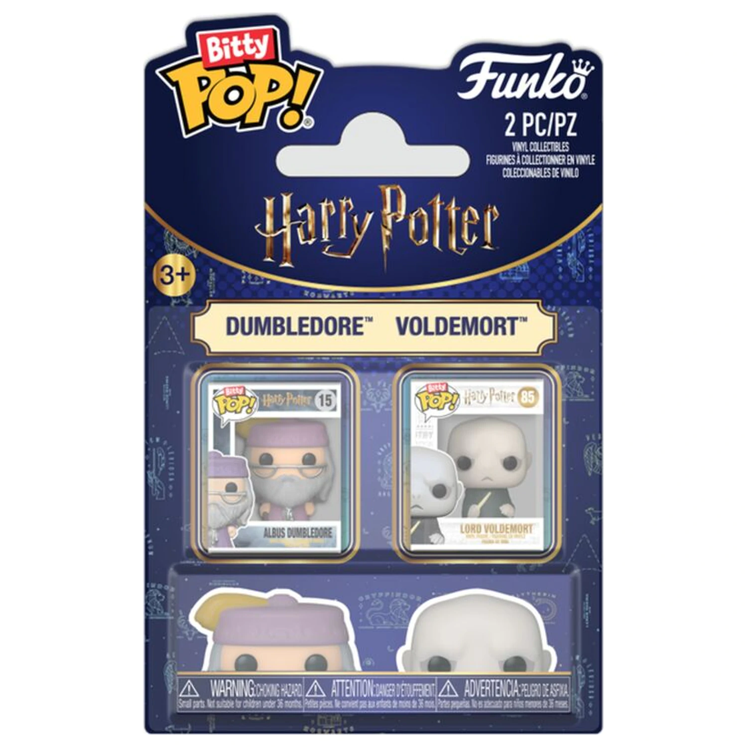 Bitty Funko POP Pack 2 Figuren Harry Potter Dumbledore & Voldemort Produktfoto