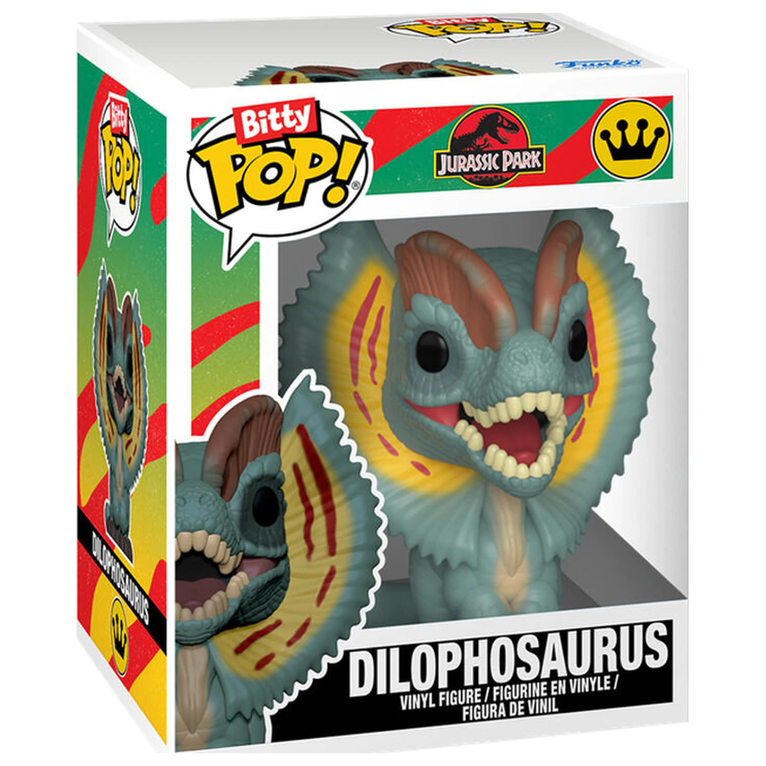 Bitty Funko POP Doppelpack 2 Figuren Jurassic Park Tyrannosaurus Fossil & Dilophosaurus Produktfoto
