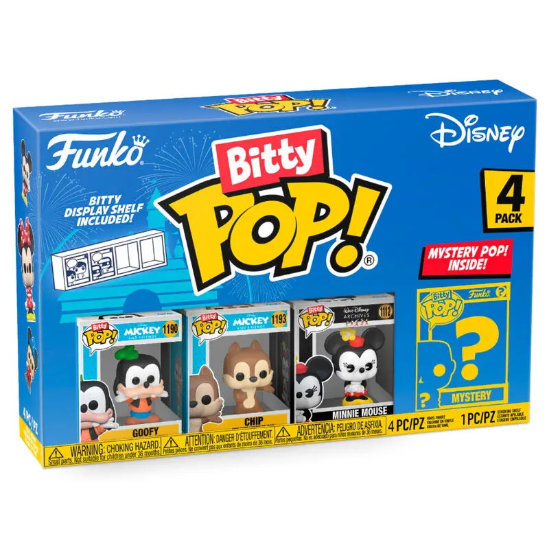 Disney Bitty POP! Vinyl Figuren 4er-Pack Goofy 2,5 cm Produktfoto