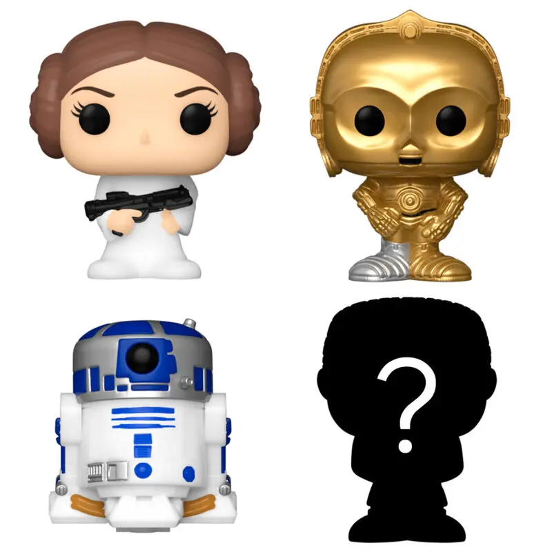 Star Wars Bitty POP! Vinyl Figuren 4er-Pack Leia 2,5 cm Produktfoto