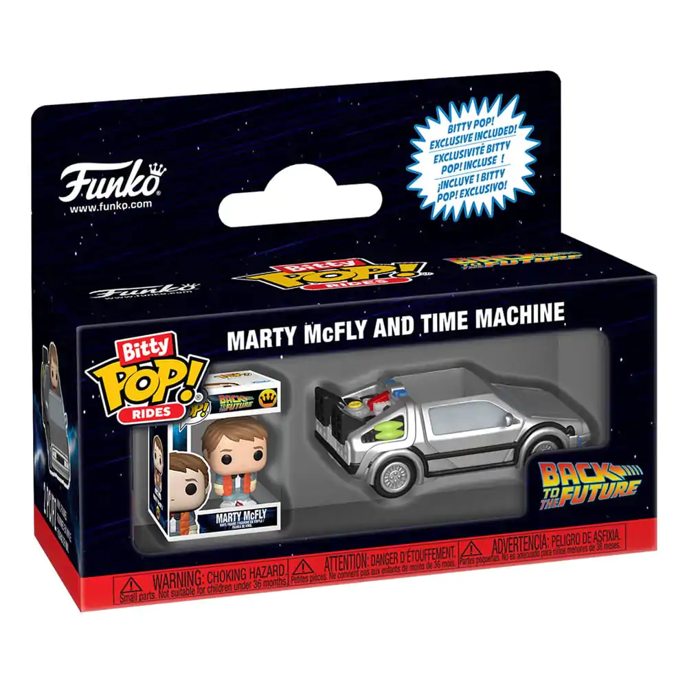 Bitty Funko POP Figur Ride Zurück in die Zukunft Zeitmaschine Produktfoto