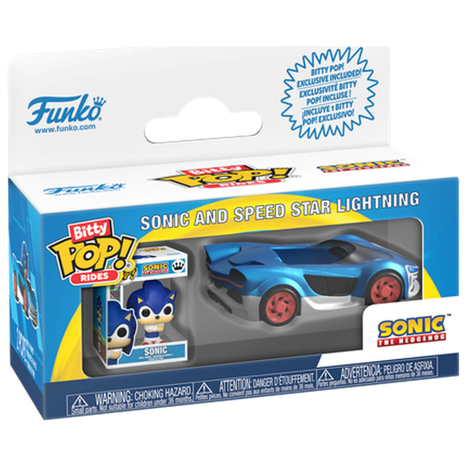 Bitty Funko POP Figur Ride Sonic The Hedgehog Sonic and Speed Star mit Sonic Lightning Produktfoto