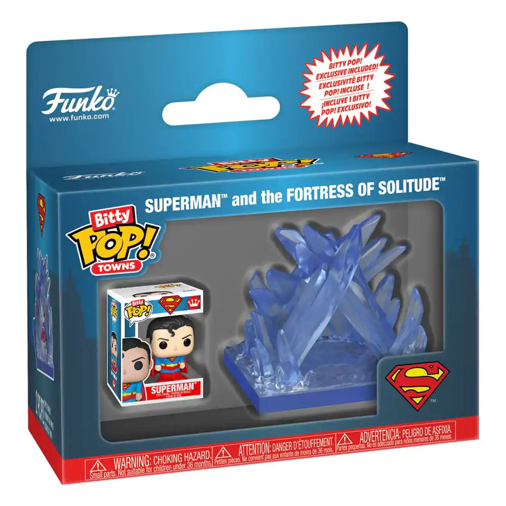 Bitty Funko POP Figur Town DC Comics Superman Fortress of Solitude Produktfoto