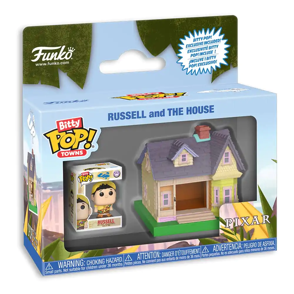 Winzige Funko POP Figur Stadt Disney Pixar UP Russel and the House Produktfoto