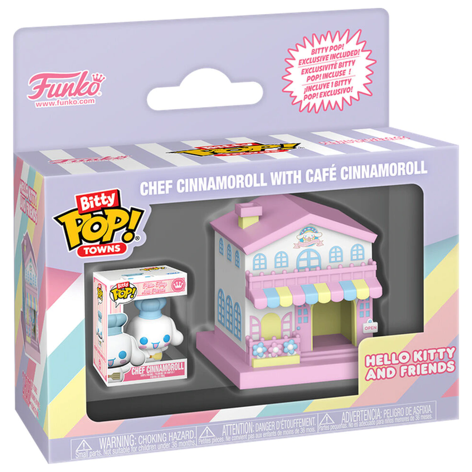 Bitty Funko POP Figur Town Hello Kitty and Friends Chef Cinnamoroll With Cafe Cinnamoroll Produktfoto