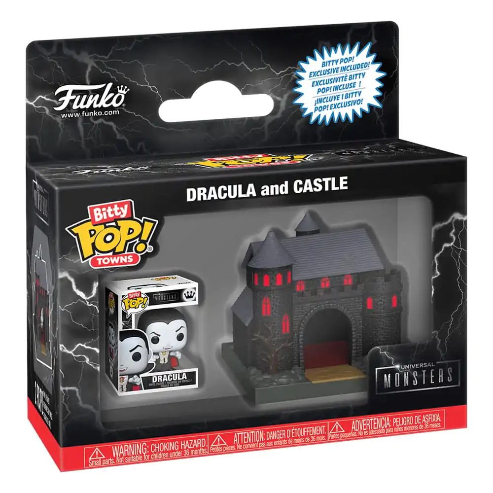 Bitty Funko POP Figur Town Universal Monsters Dracula und Schloss Produktfoto