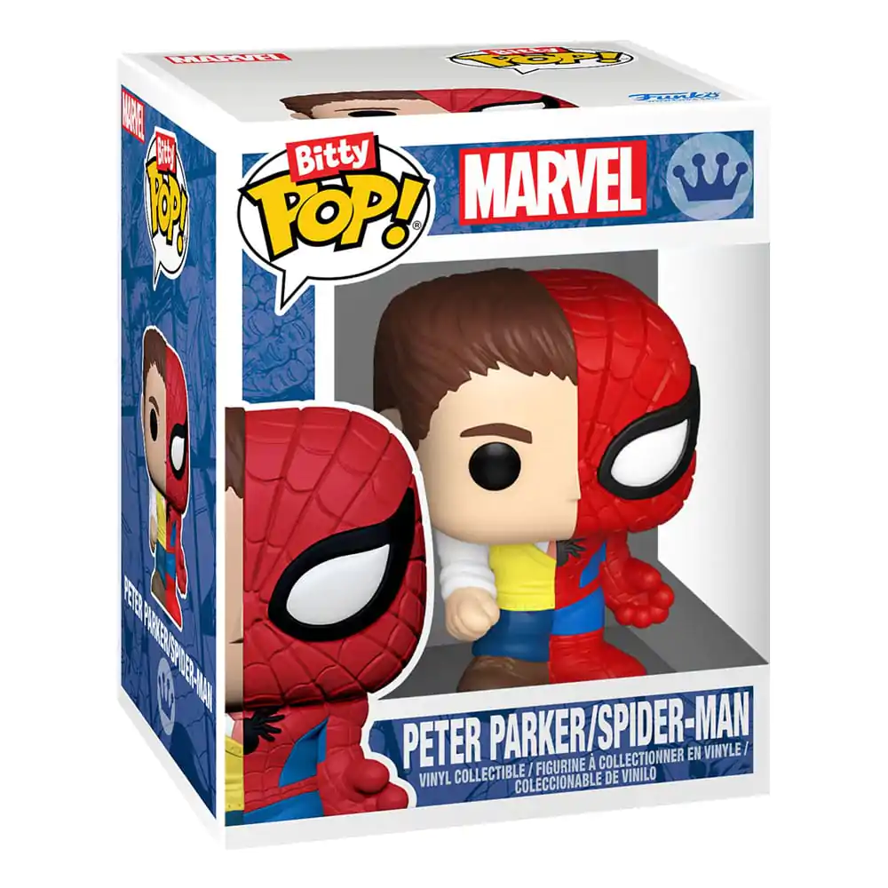 Bitty Funko POP Marvel Spider-Man Vinyl Figur 4er-Pack Parker Split Produktfoto