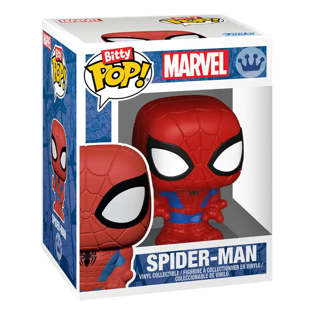 Bitty Funko POP Marvel Spider-Man Vinyl Figur 4er-Pack Parker Split Produktfoto