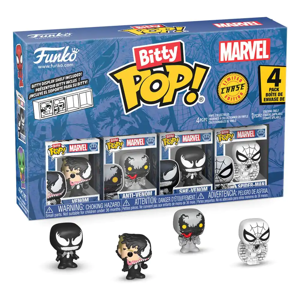 Bitty Funko POP Marvel Spider-Man Vinylfigur 4er-Pack Venom Produktfoto