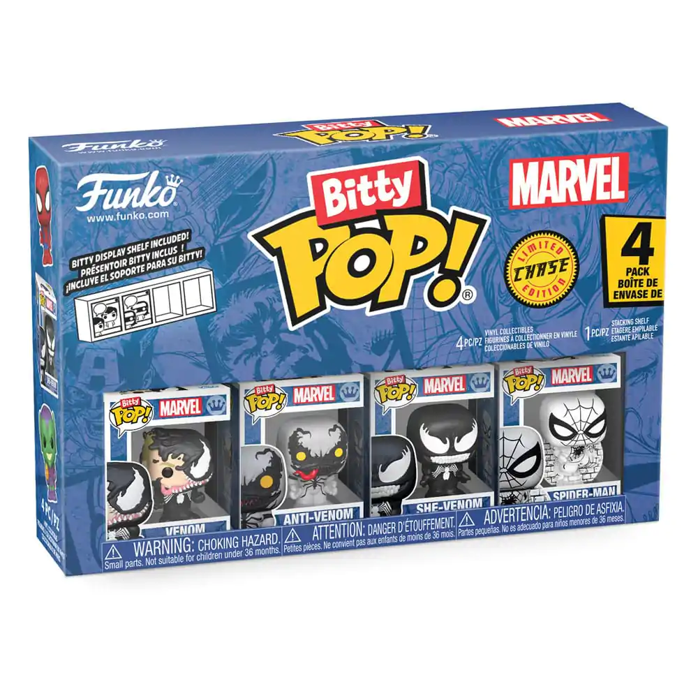 Bitty Funko POP Marvel Spider-Man Vinylfigur 4er-Pack Venom Produktfoto