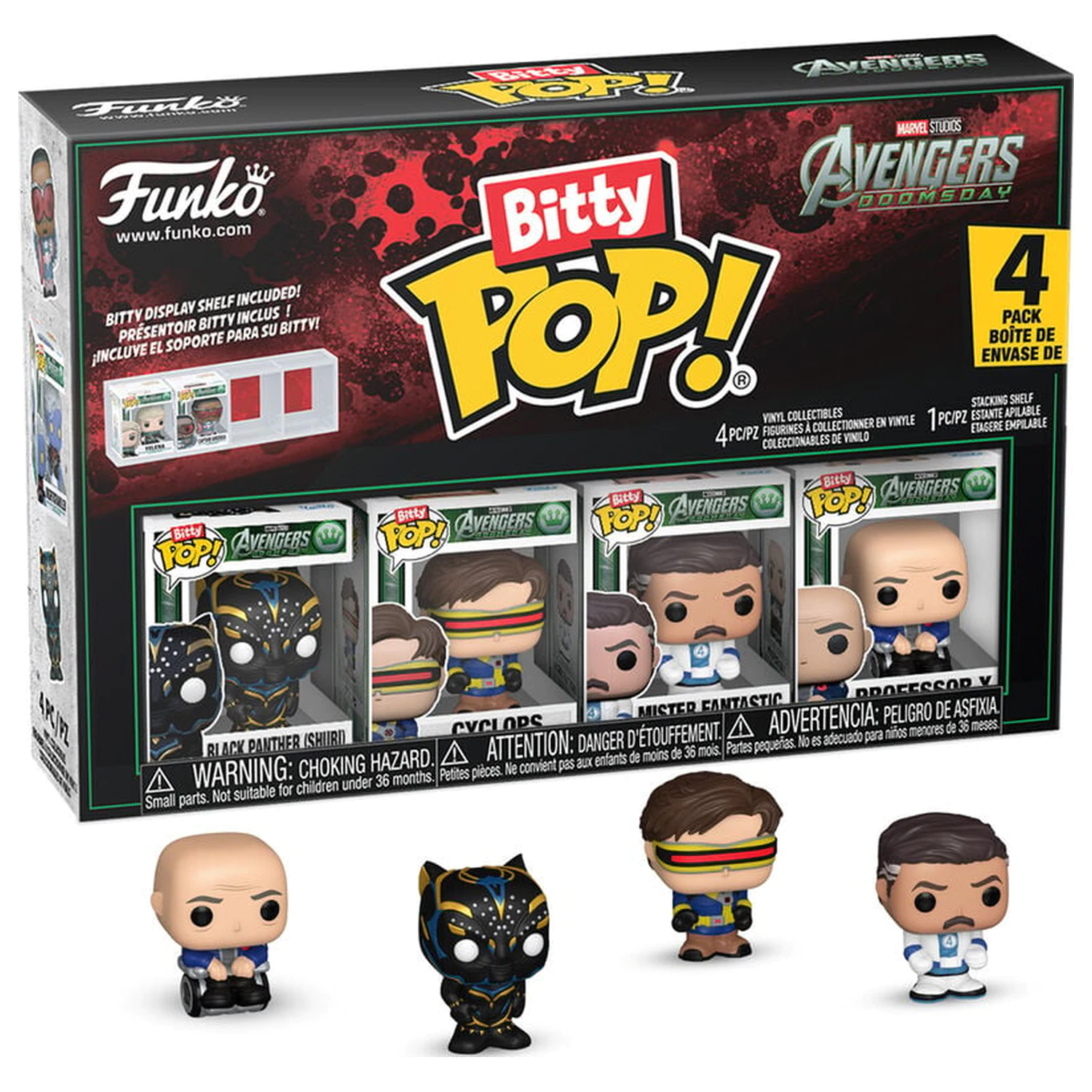 Bitty Funko POP Marvel Studios Avengers 4er-Pack Figuren Doomsday Produktfoto