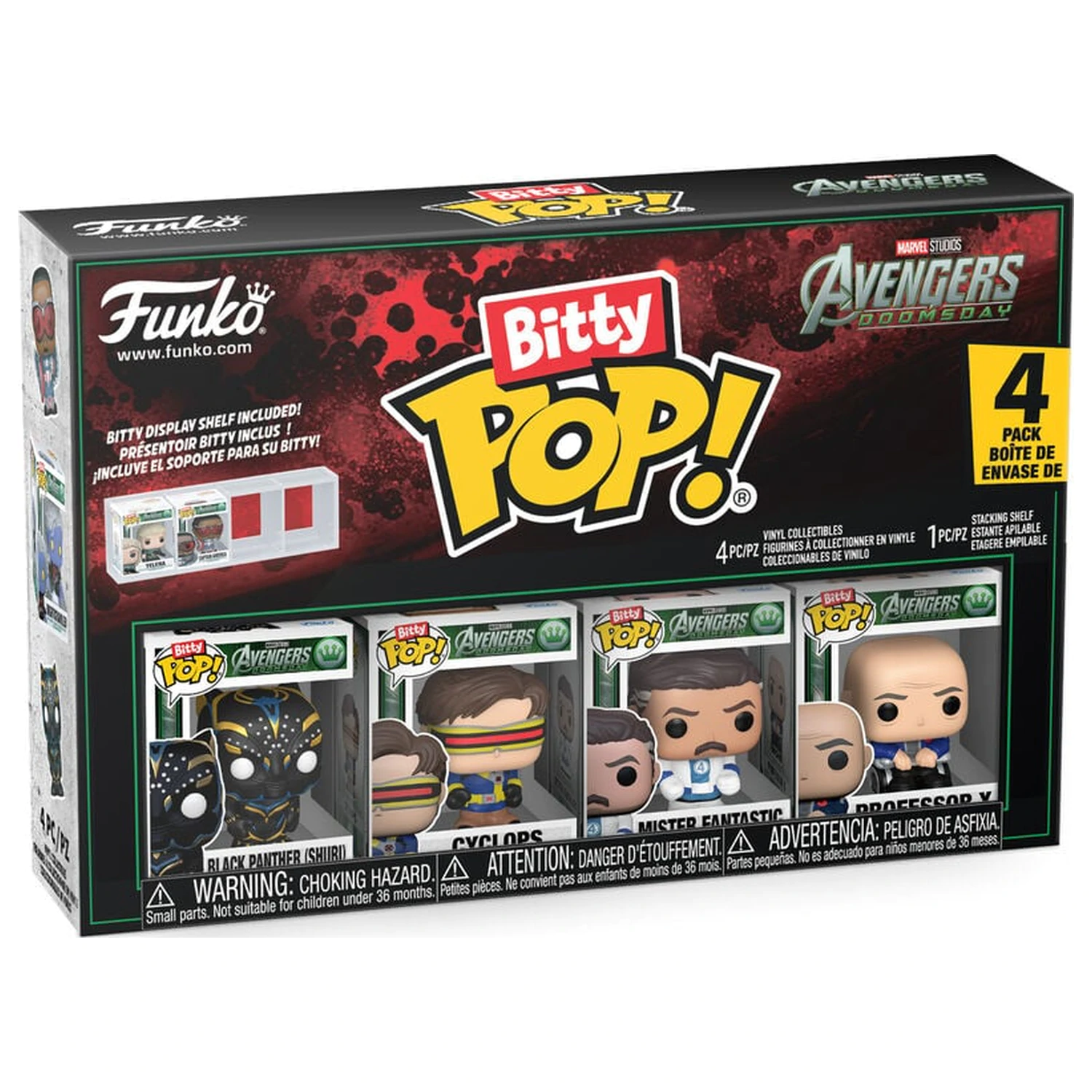 Bitty Funko POP Marvel Studios Avengers 4er-Pack Figuren Doomsday Produktfoto