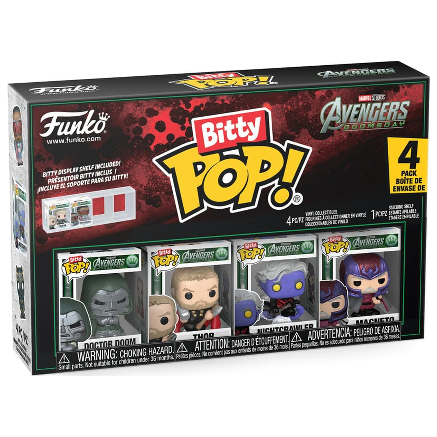 Bitty Funko POP Marvel Studios Avengers 4er-Pack Figuren Doomsday Produktfoto