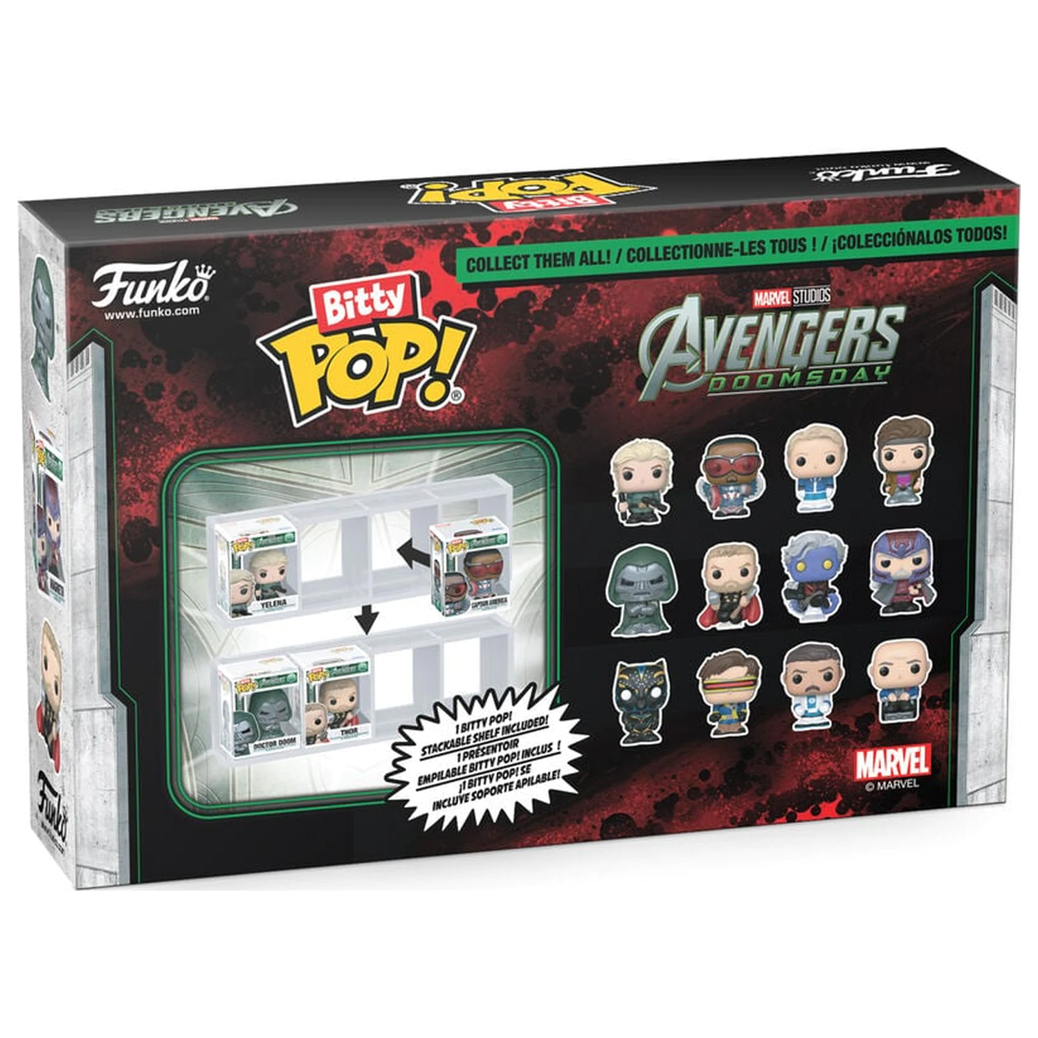 Bitty Funko POP Marvel Studios Avengers 4er-Pack Figuren Doomsday Produktfoto