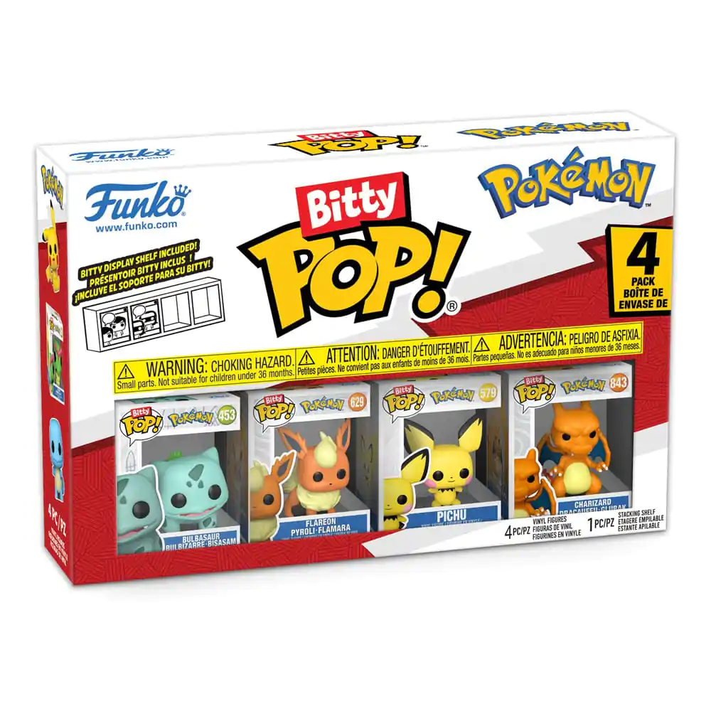 Bitty Funko POP Pokemon Vinyl Figur 4er-Pack Bulbasaur Produktfoto