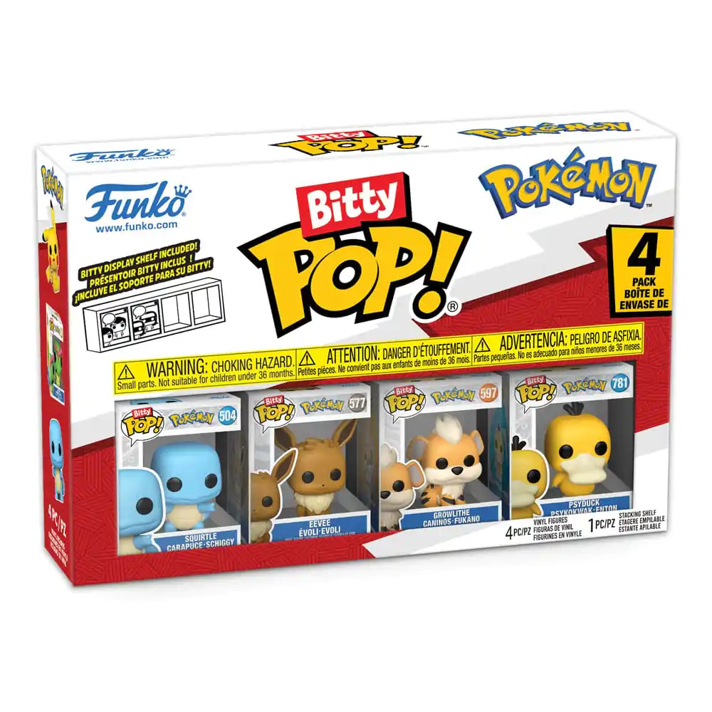 Bitty Funko POP Pokemon Vinyl Figur 4er-Pack Squirtle Produktfoto