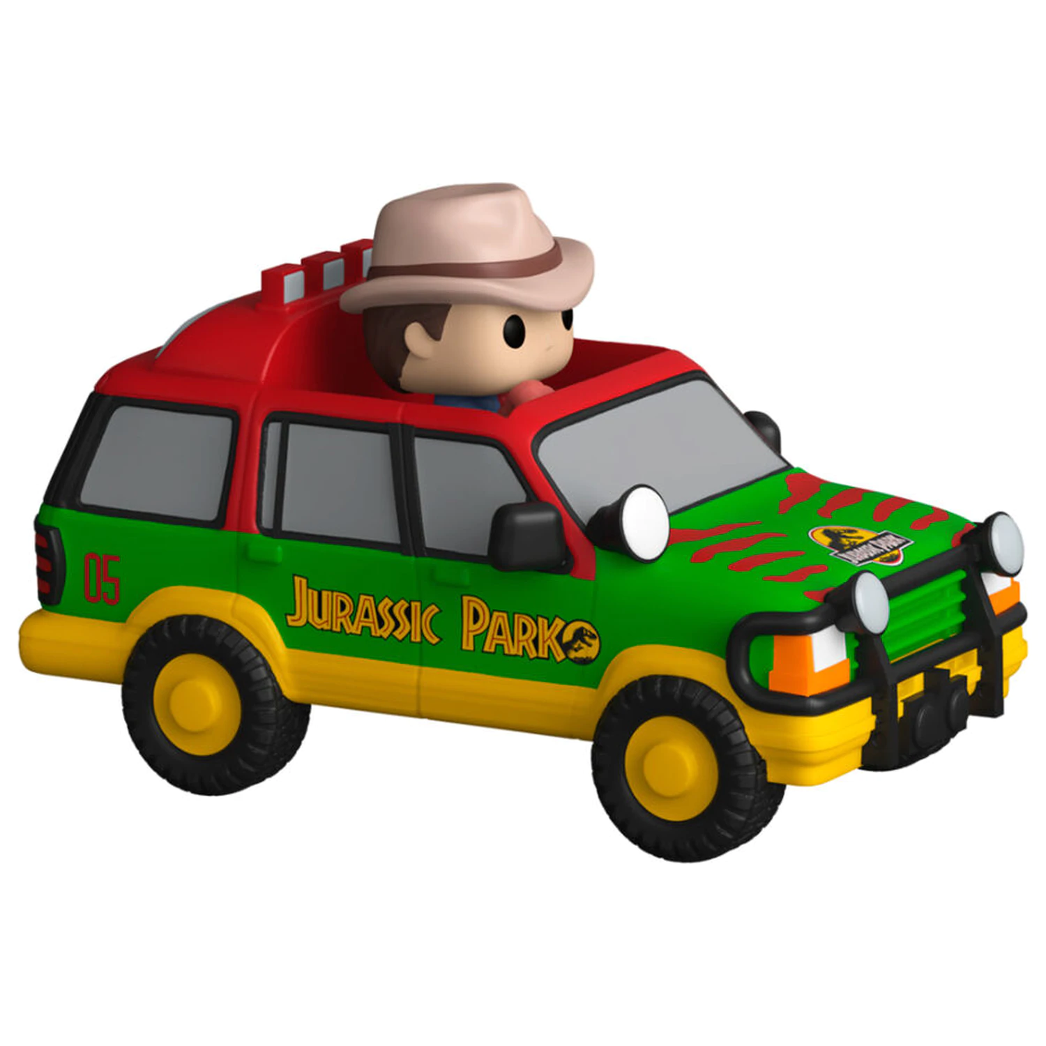 Bitty Funko POP Ride Figur Jurassic Park Dr. Alan Grant und Jurassic Suv Produktfoto