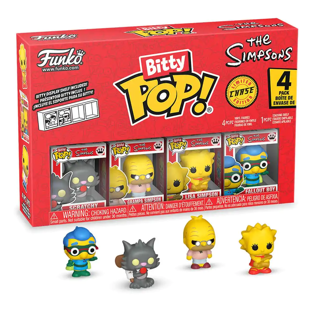 Bitty Funko POP The Simpsons Vinylfigur 4er-Pack Scratchy Produktfoto