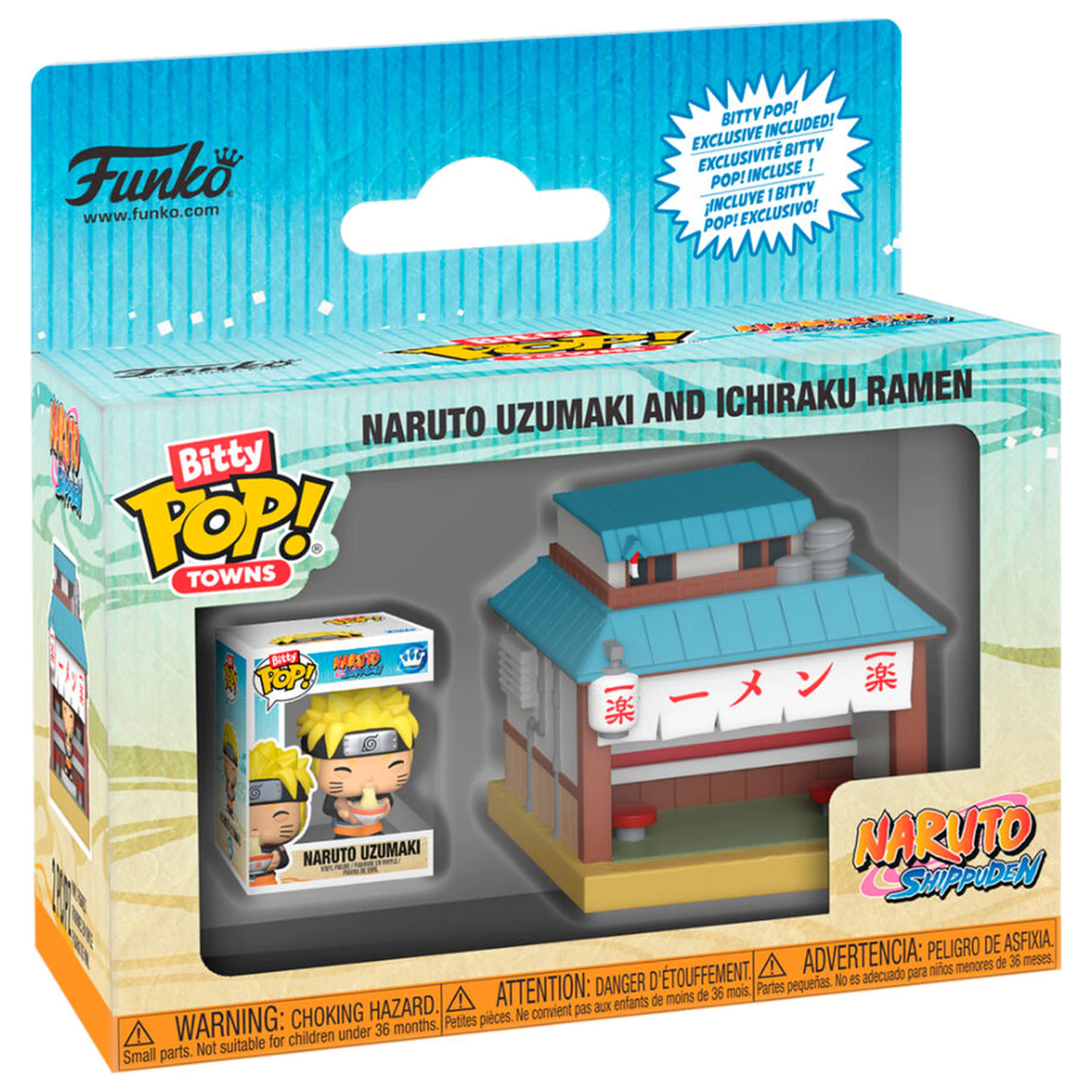 Bitty Funko POP Town Figur Naruto Shippuden Naruto Uzumaki und Ichiraku Ramen Produktfoto