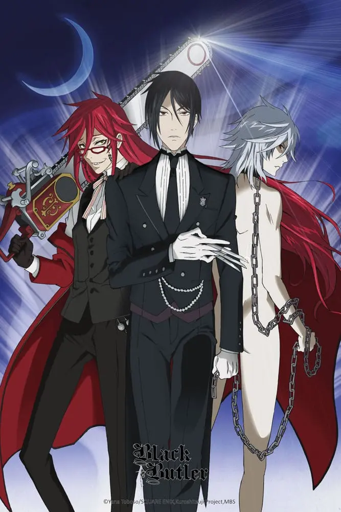 Black Butler Wandrolle Sebastian, Grell & Pluto 60 x 90 cm termékfotó