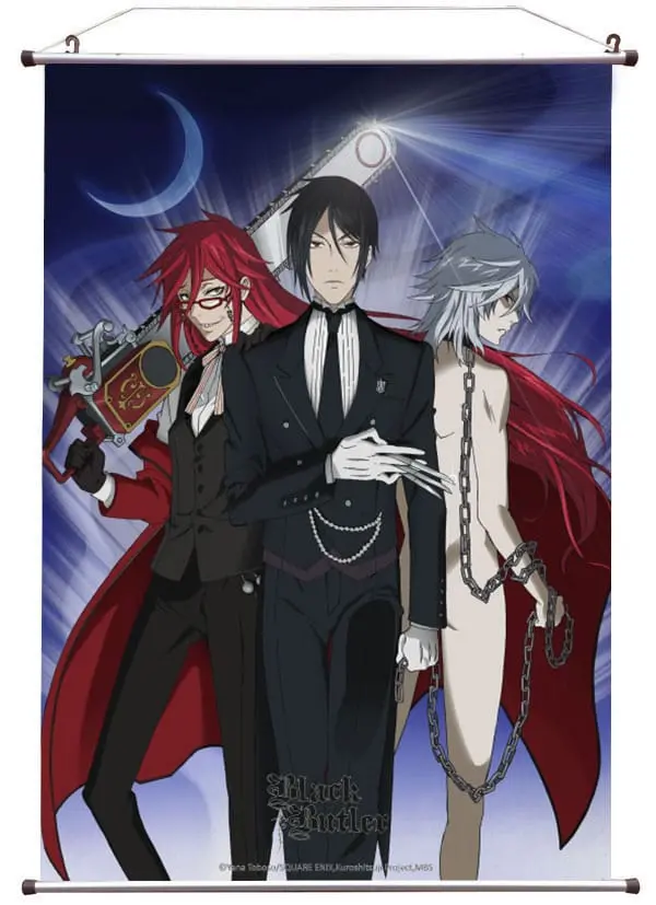 Black Butler Wandrolle Sebastian, Grell & Pluto 60 x 90 cm termékfotó