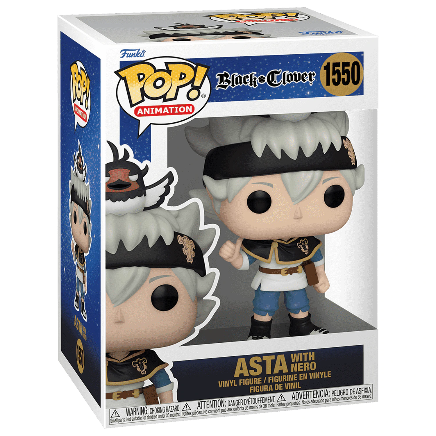 Black Clover POP! Animation Vinyl Figur Asta w/Nero 9 cm Produktfoto