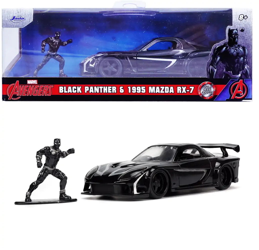 Black Panther Diecast Modell 1/32 Mazda RX-7 Produktfoto