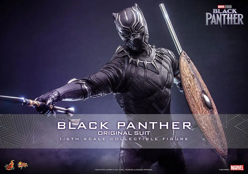 Black Panther Movie Masterpiece Action Figur 1/6 Black Panther (Original Suit) 31 cm Produktfoto
