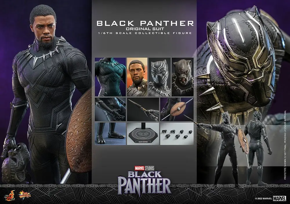 Black Panther Movie Masterpiece Action Figur 1/6 Black Panther (Original Suit) 31 cm Produktfoto