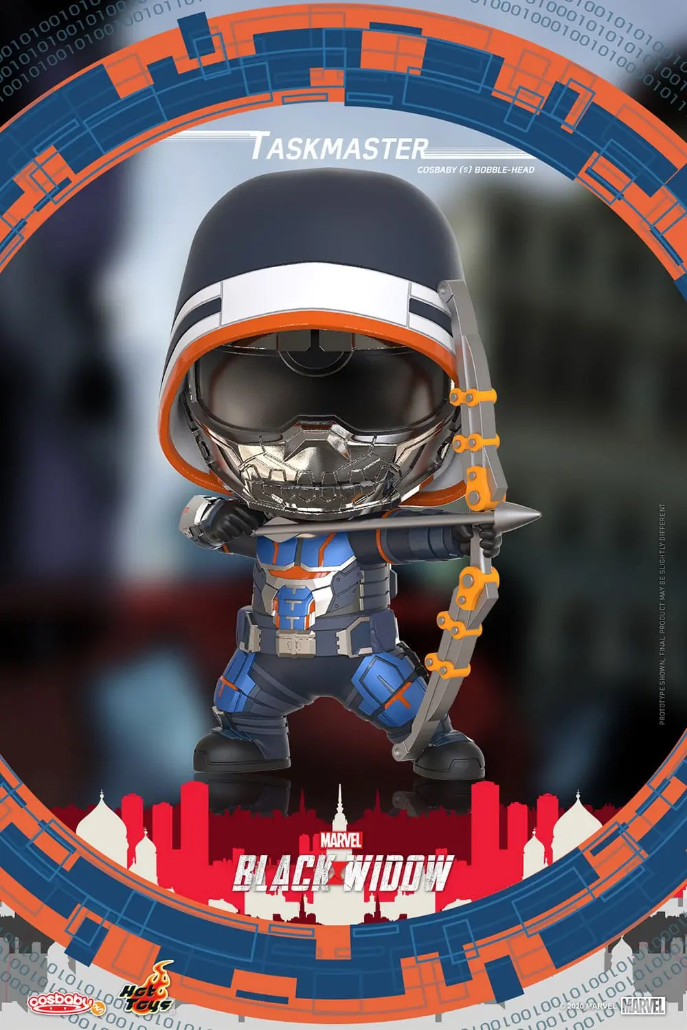 Black Widow Cosbaby (S) Minifigur Taskmaster 10 cm termékfotó