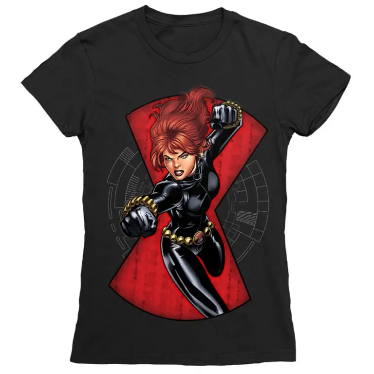 Black Widow Fight Damen T-Shirt termékfotó