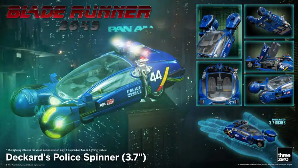 Blade Runner 2049 Fahrzeug Deckard's Police Spinner 10 cm termékfotó