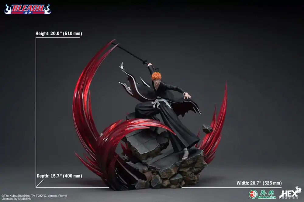 Bleach Elite Dynamic Statue 1/6 Ichigo Kurosaki 51 cm termékfotó