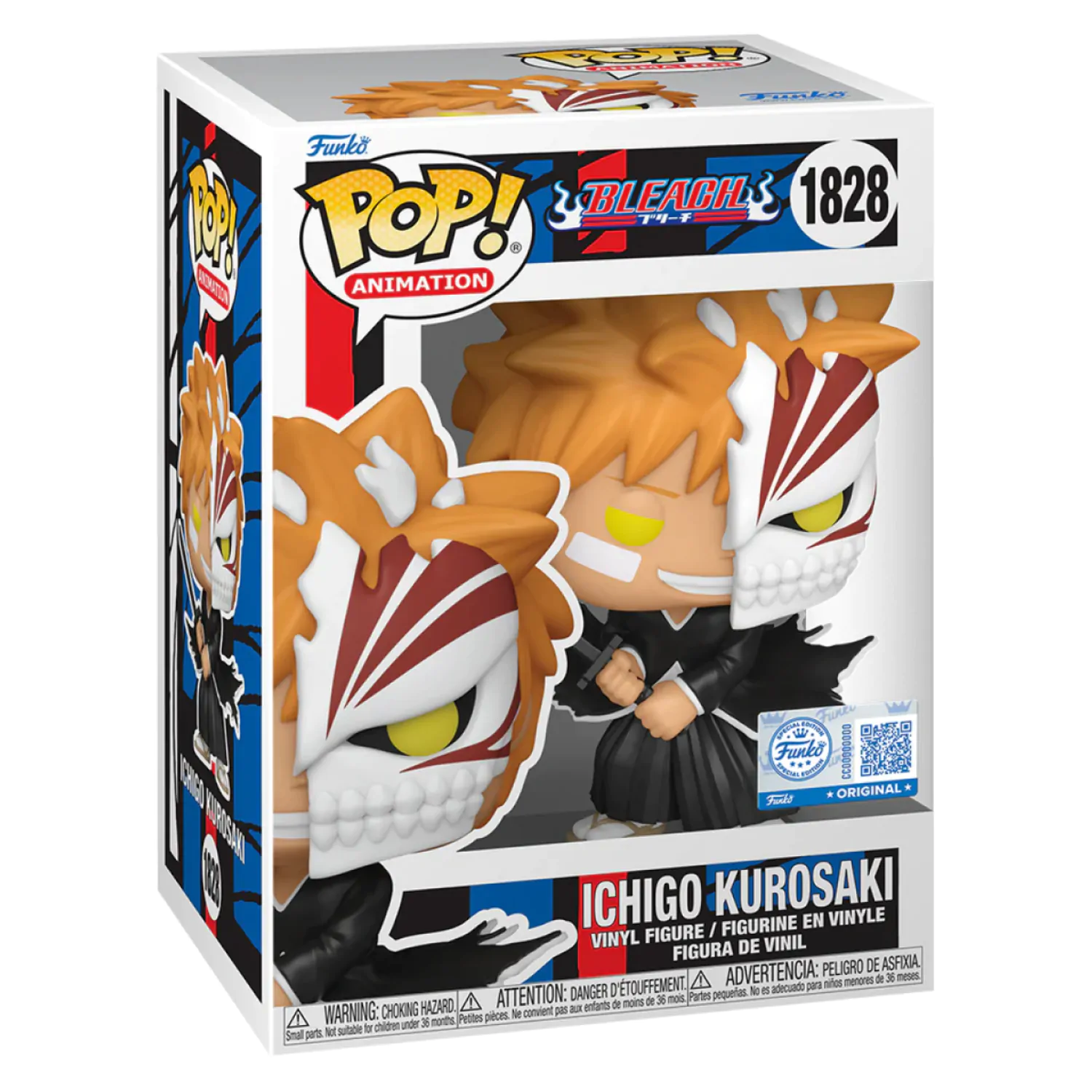 Bleach Funko POP! Animation Vinyl Figur Ichigo with Half Mask Exclusive 9 cm Produktfoto