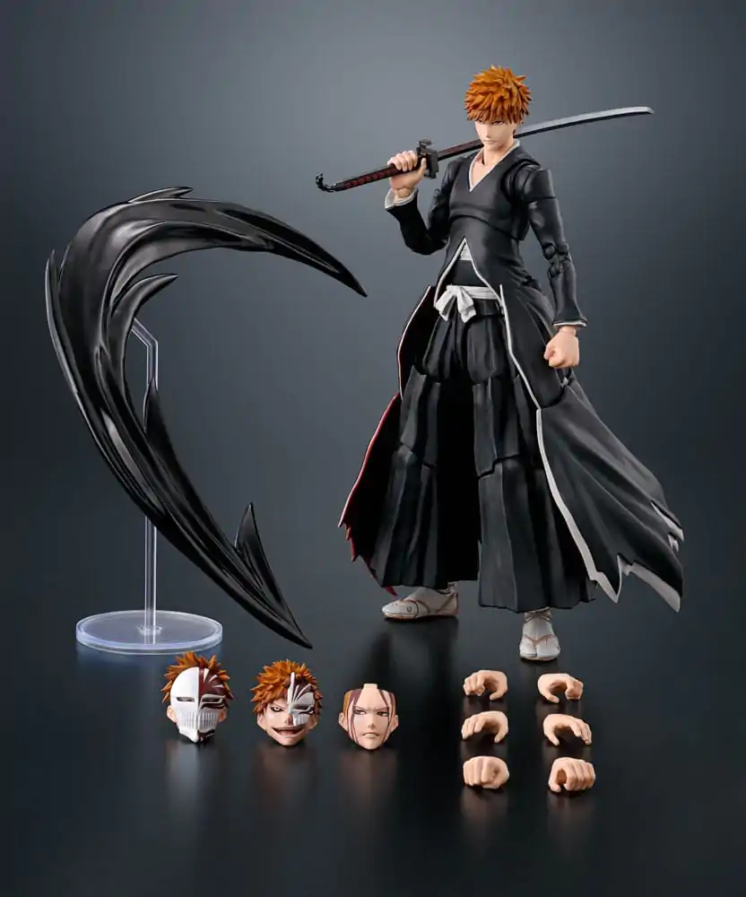 Bleach S.H. Figuarts Action Figur Ichigo Kurosaki Getsugatensho 15 cm Produktfoto