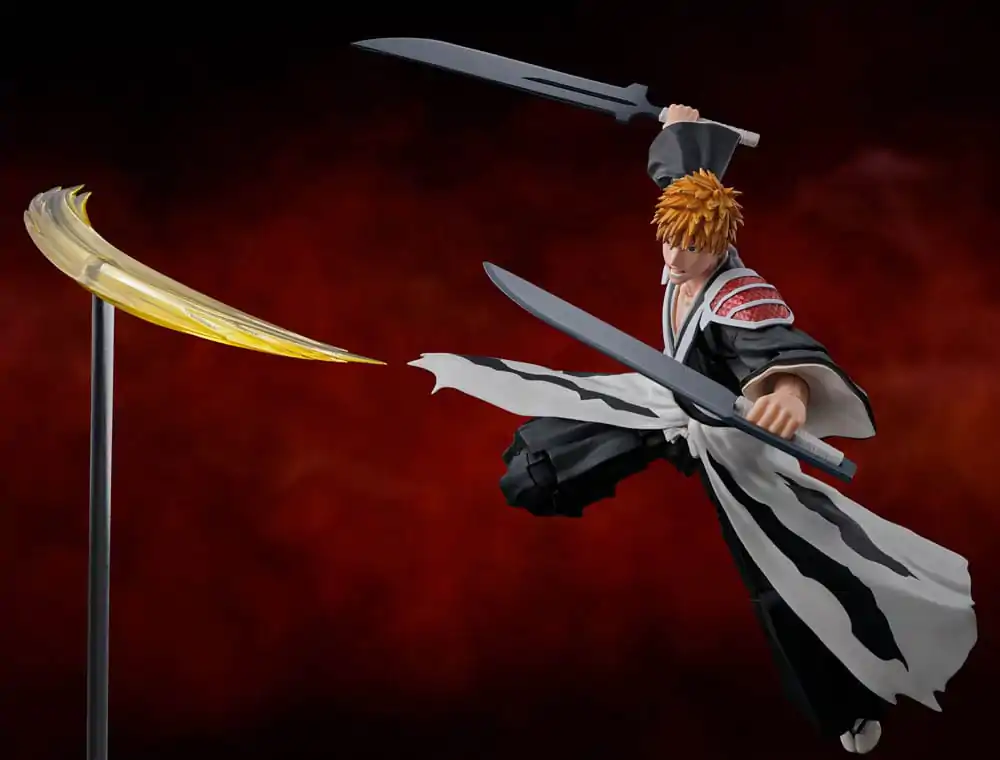 Bleach: Thousand-Year Blood War S.H. Figuarts Actionfigur Ichigo Kurosaki Dual Zangetsu 16 cm termékfotó