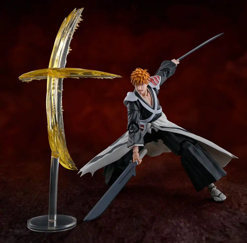 Bleach: Thousand-Year Blood War S.H. Figuarts Actionfigur Ichigo Kurosaki Dual Zangetsu 16 cm termékfotó