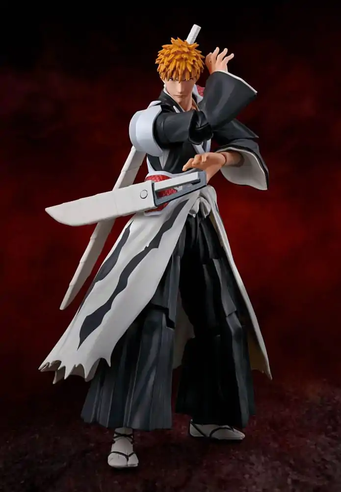 Bleach: Thousand-Year Blood War S.H. Figuarts Actionfigur Ichigo Kurosaki Dual Zangetsu 16 cm termékfotó