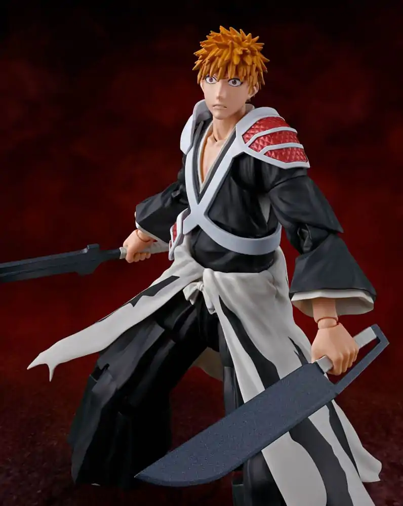 Bleach: Thousand-Year Blood War S.H. Figuarts Actionfigur Ichigo Kurosaki Dual Zangetsu 16 cm termékfotó