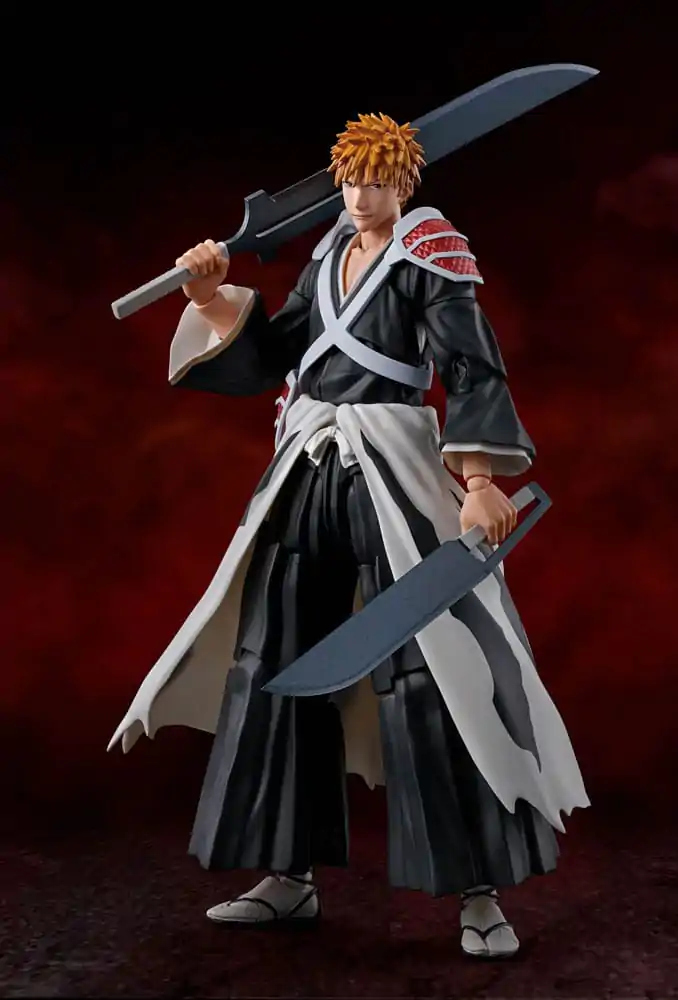 Bleach: Thousand-Year Blood War S.H. Figuarts Actionfigur Ichigo Kurosaki Dual Zangetsu 16 cm termékfotó