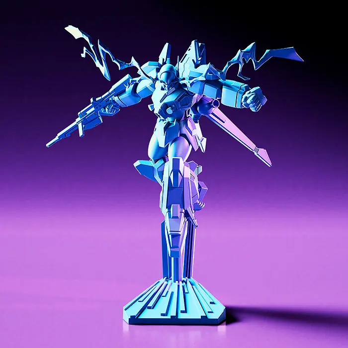 Blue Comet SPT Layzner Plastikmodellbausatzs PLAMAX MF-73 minimum factory Layzner &amp; Zakaal: SPT Color Ver. 7 cm Produktfoto